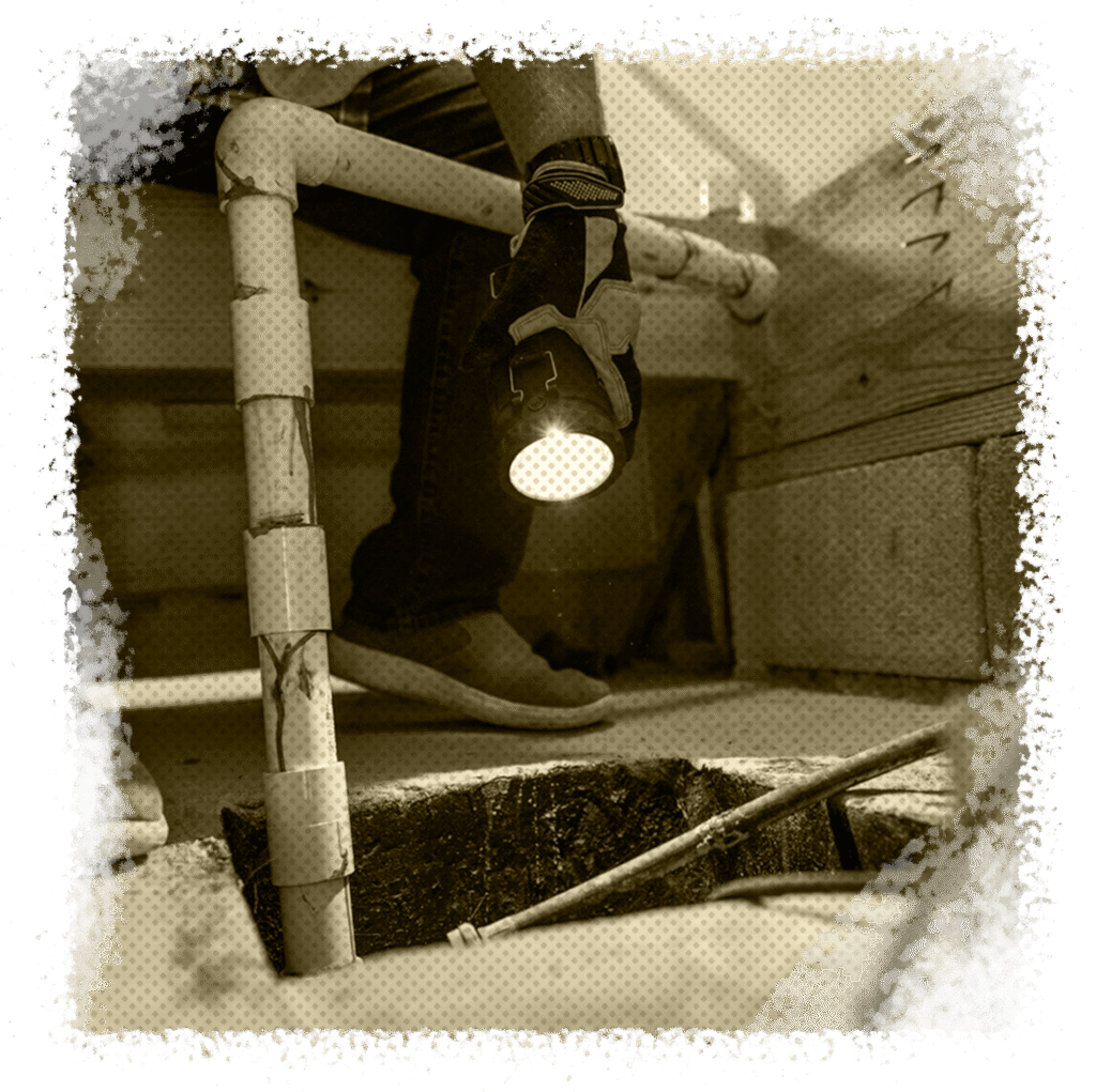 Sump pump in basement