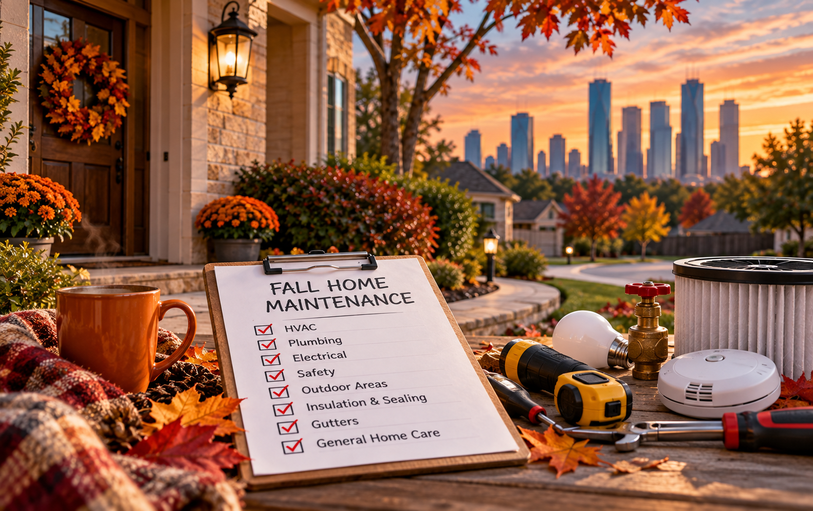 Houston fall home maintenance checklist for homeowners